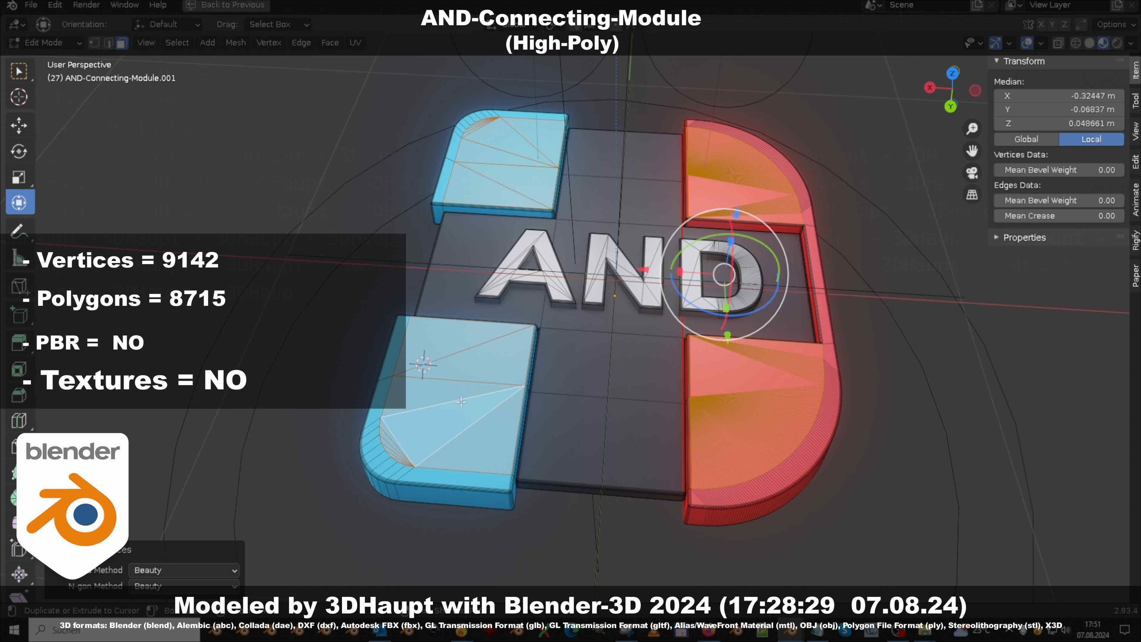 AND-Connecting-Module 3D model_97