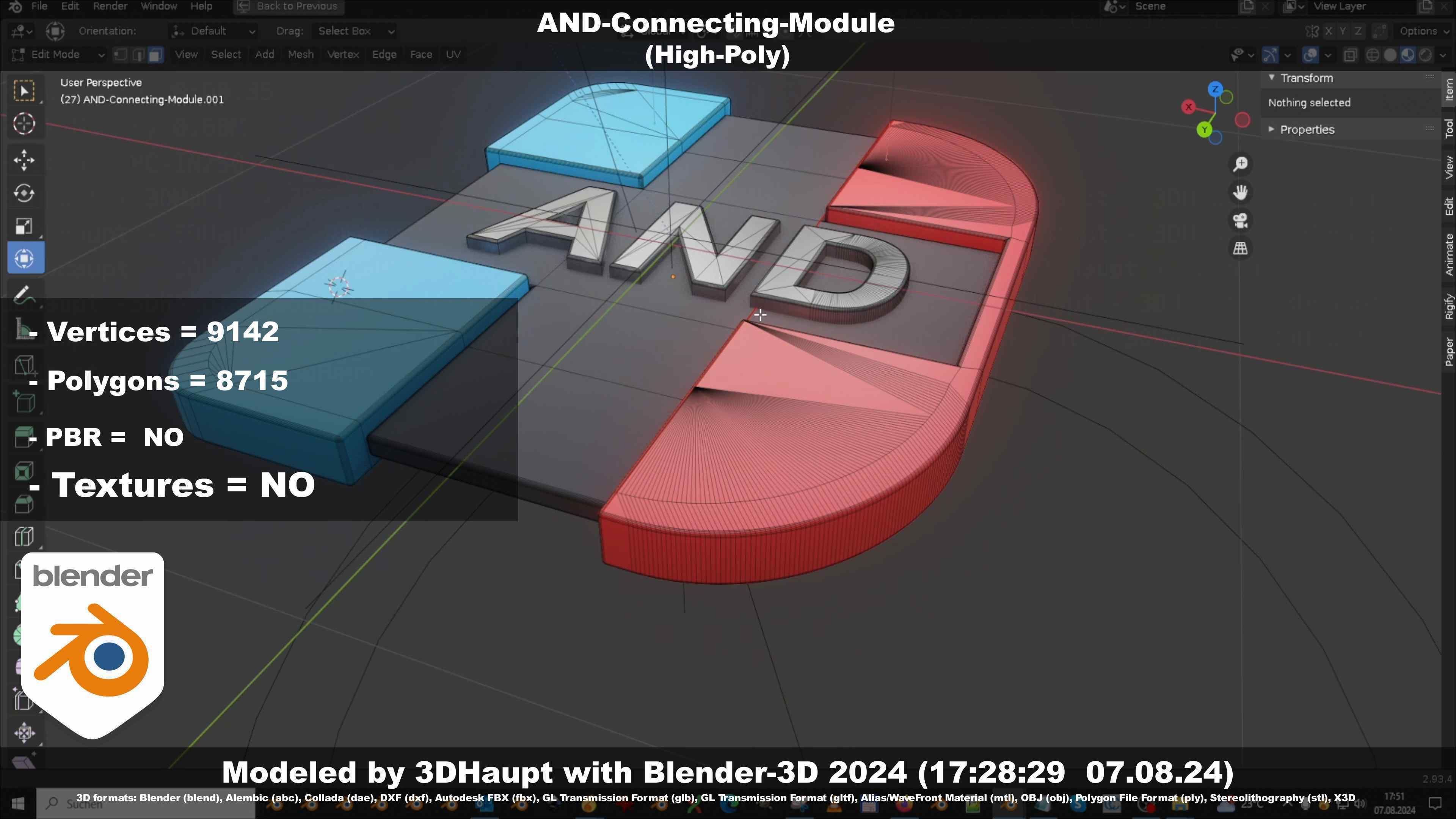 AND-Connecting-Module 3D model_10