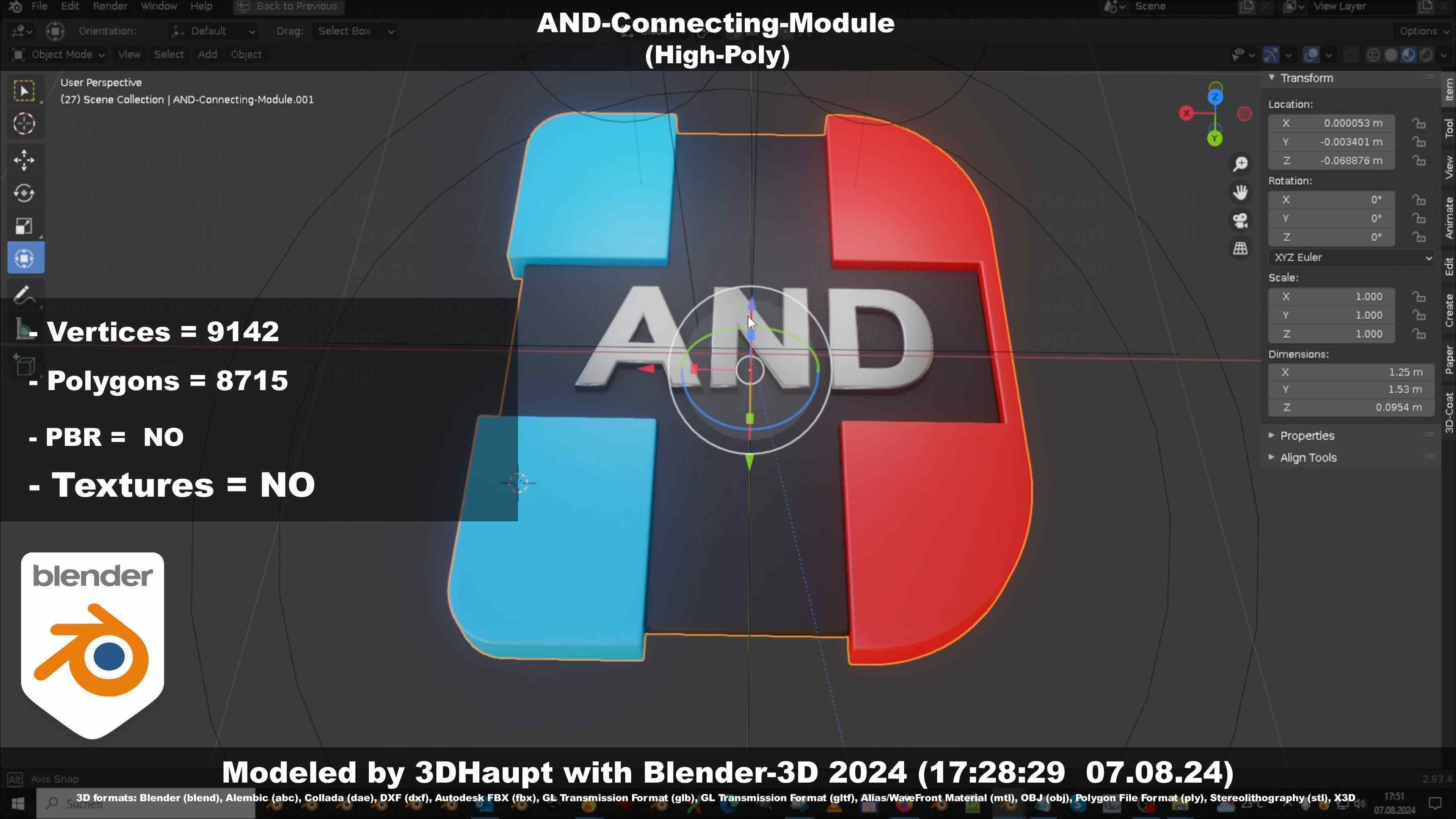 AND-Connecting-Module 3D model_60
