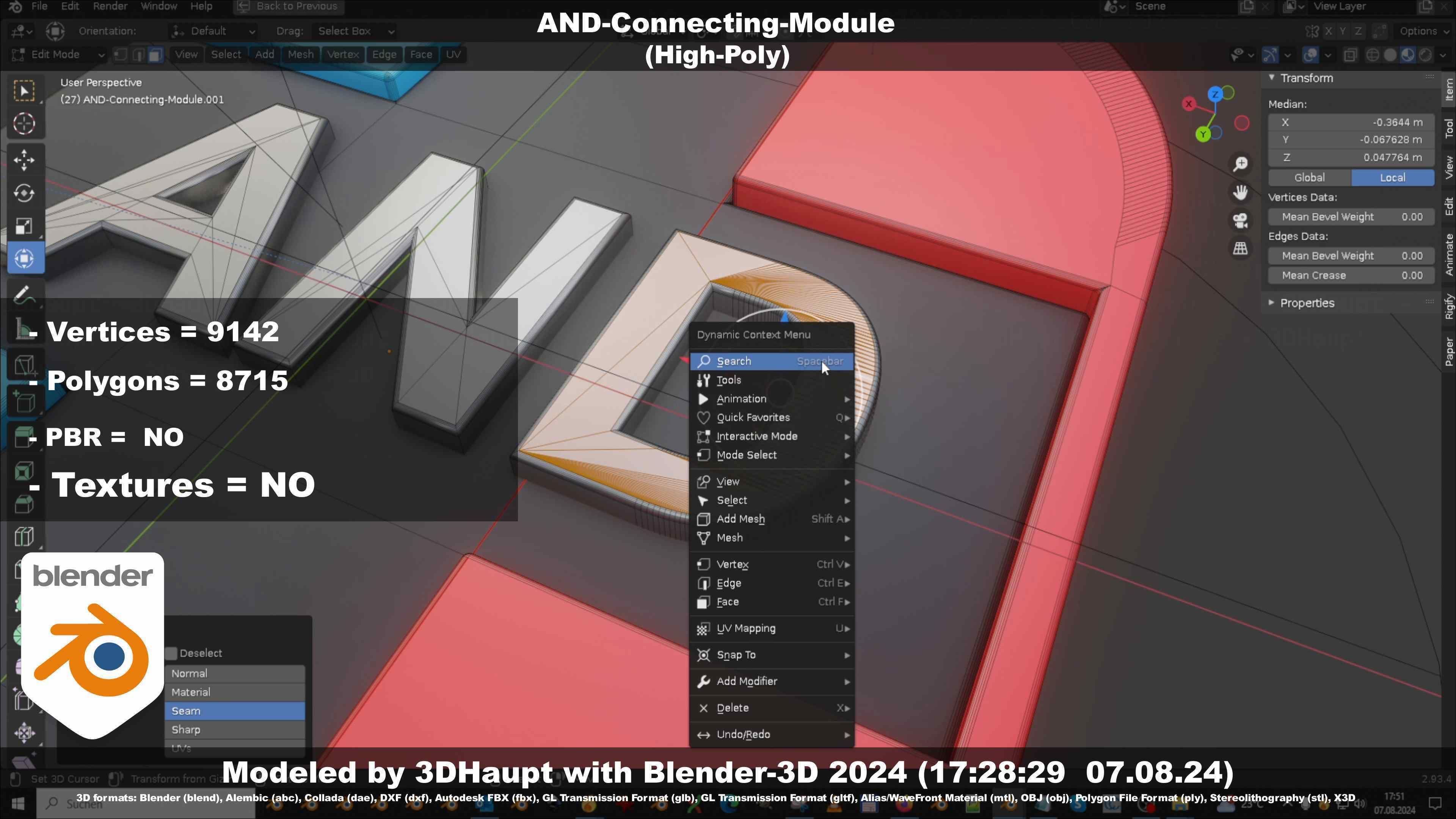 AND-Connecting-Module 3D model_126