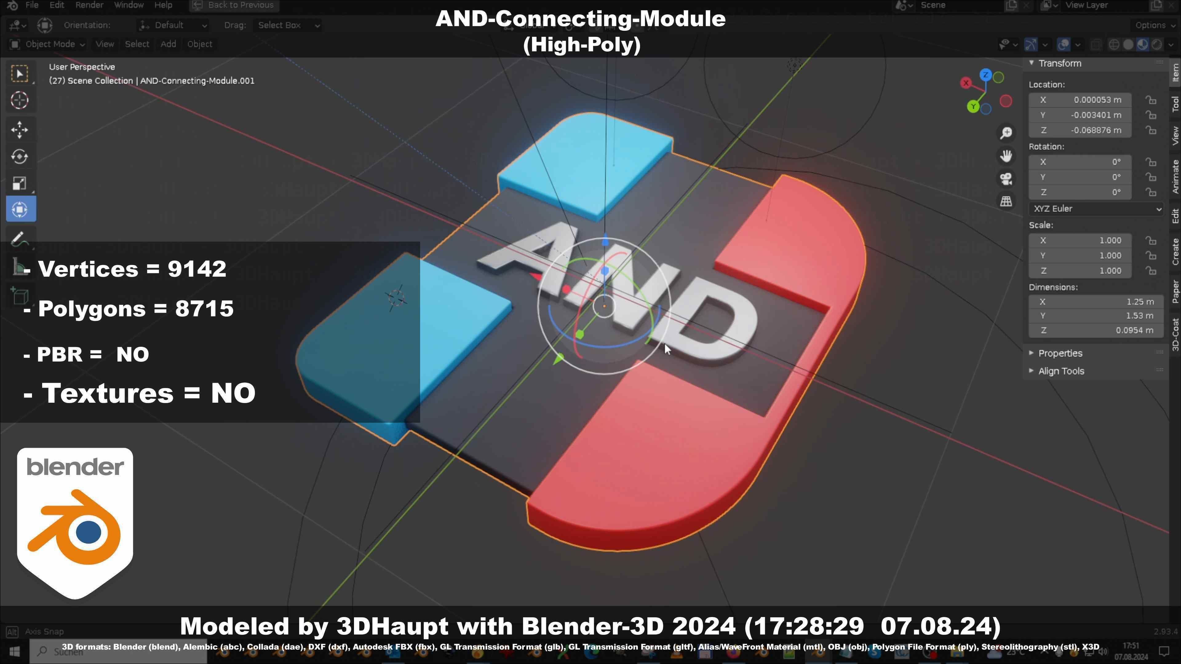 AND-Connecting-Module 3D model_101