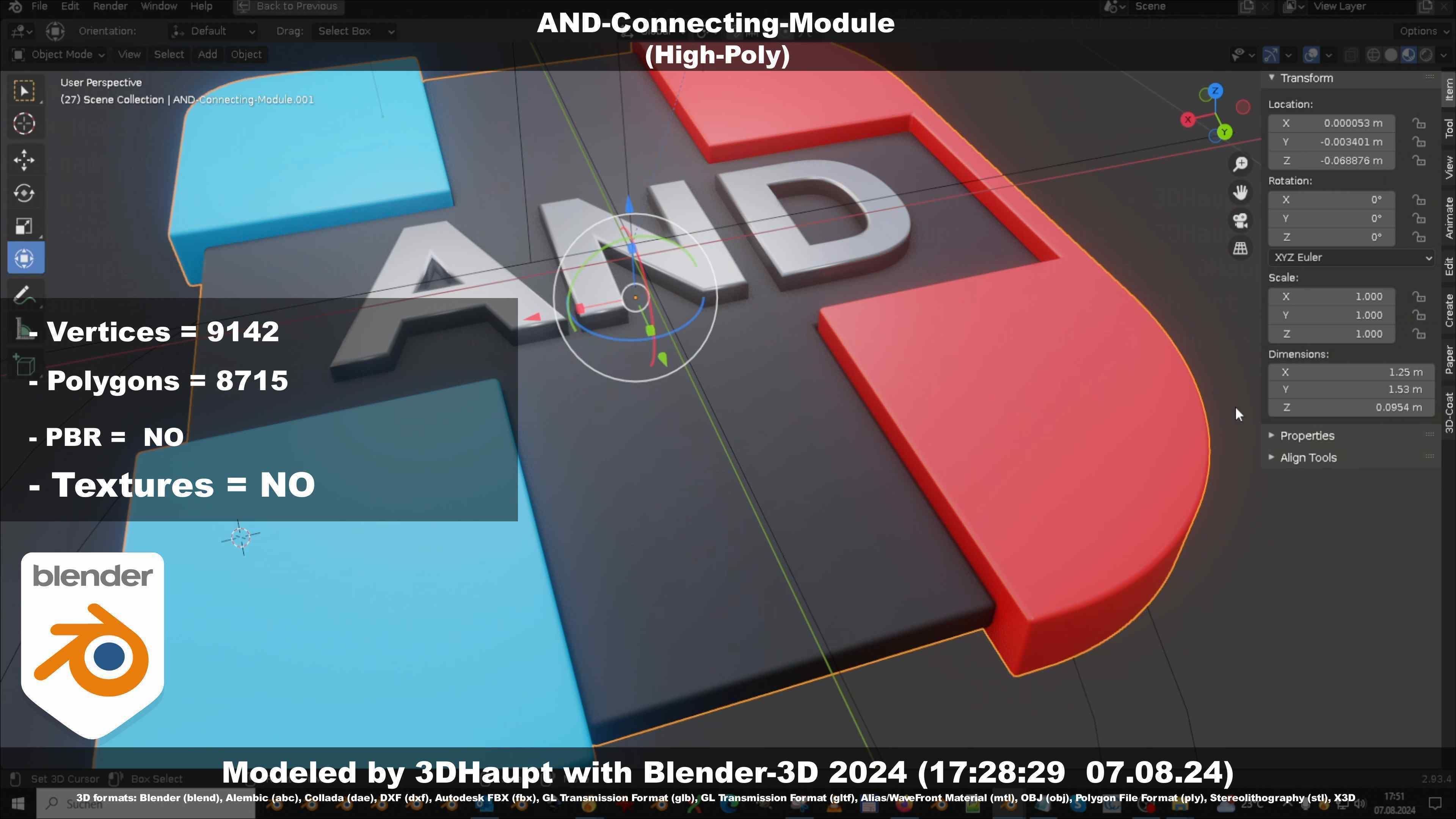 AND-Connecting-Module 3D model_92