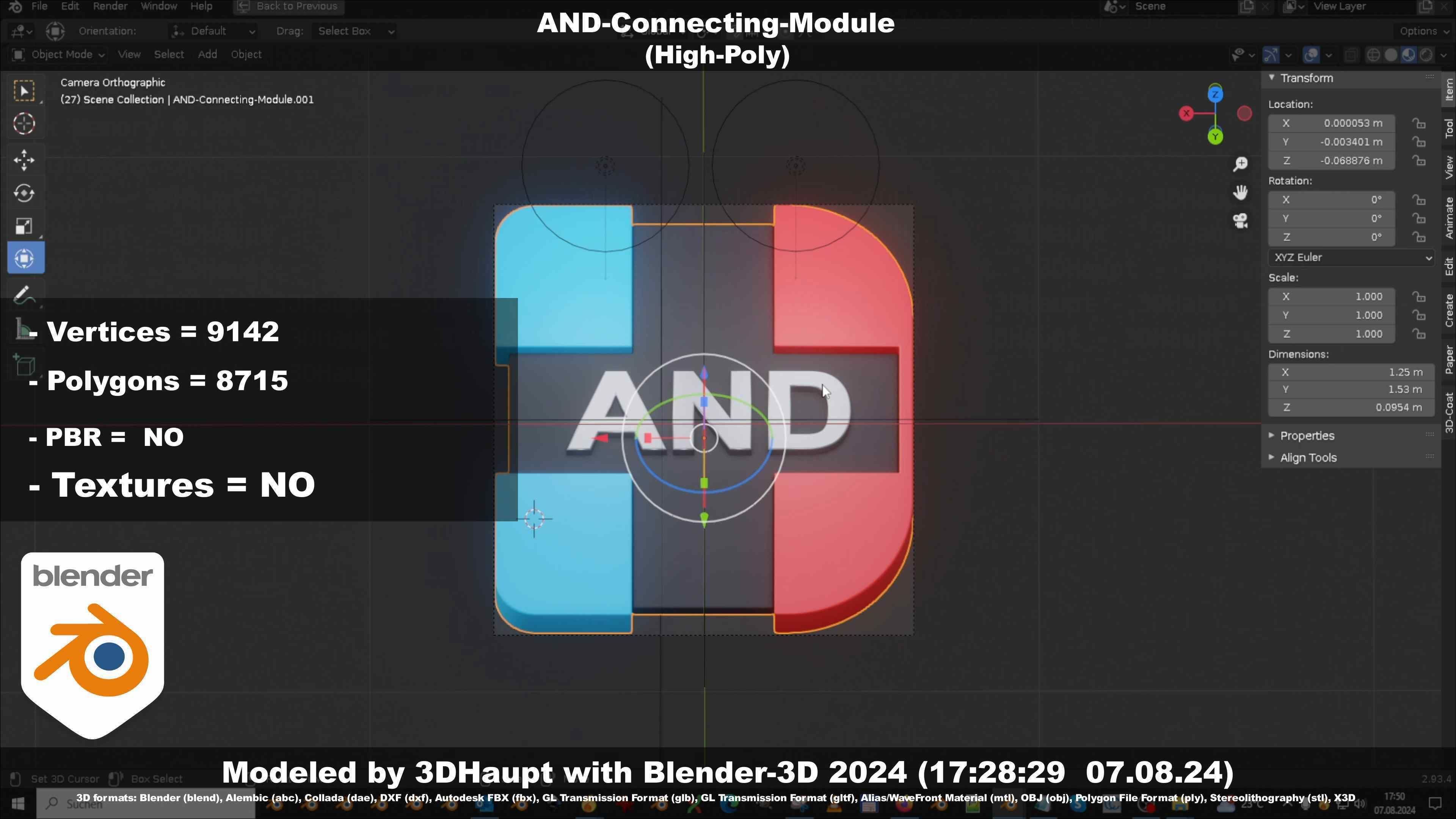AND-Connecting-Module 3D model_120