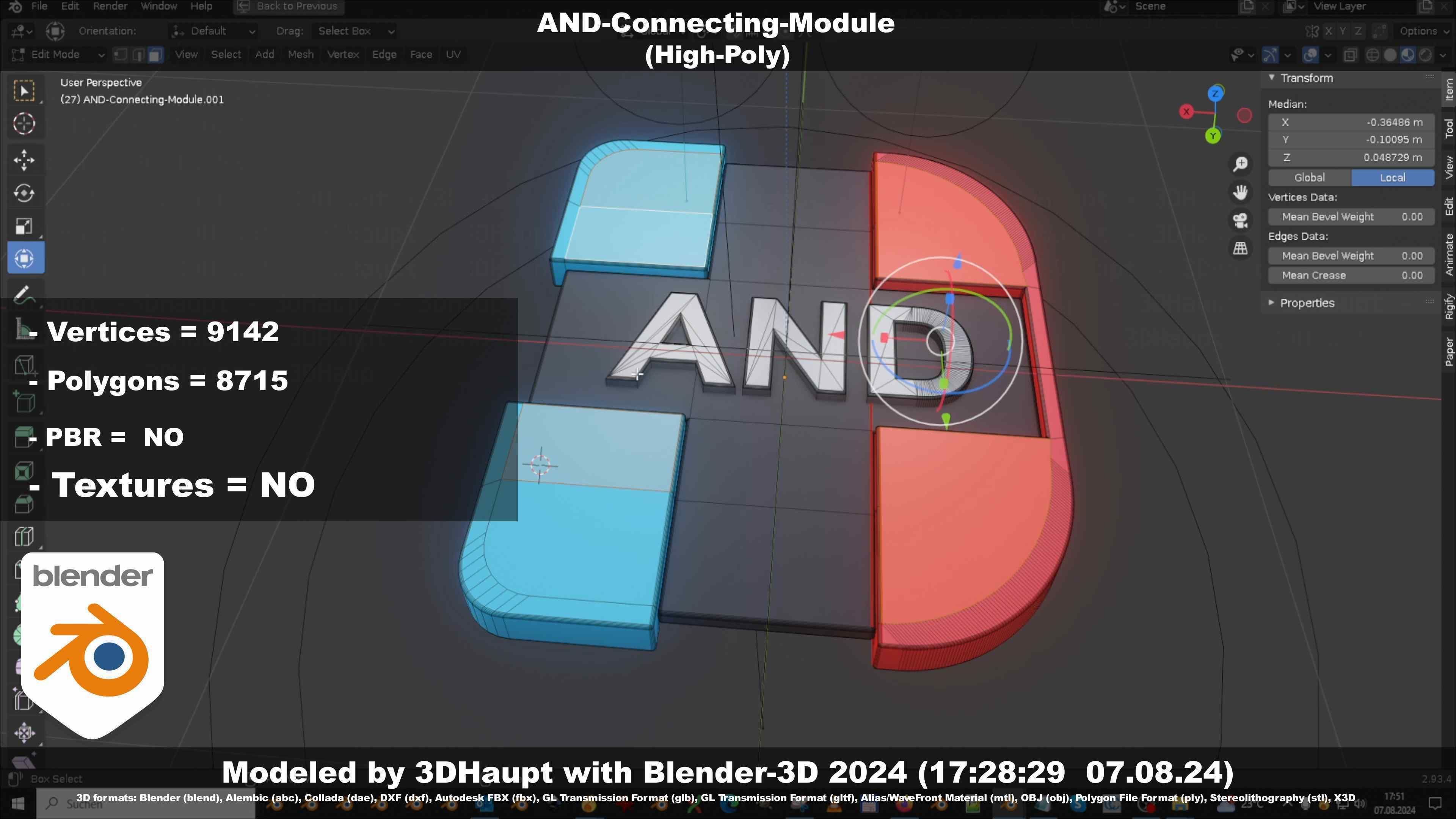 AND-Connecting-Module 3D model_50