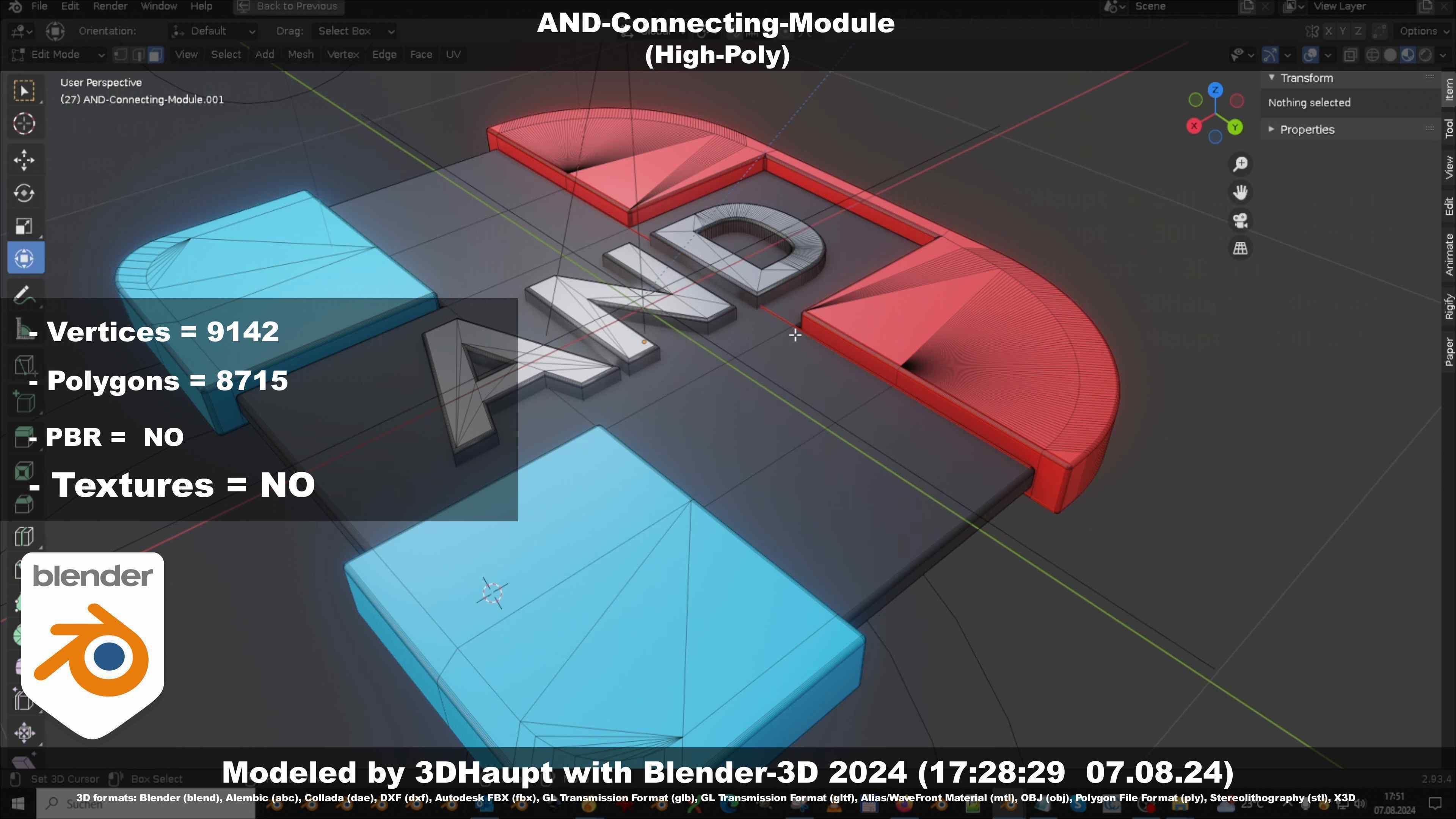 AND-Connecting-Module 3D model_100