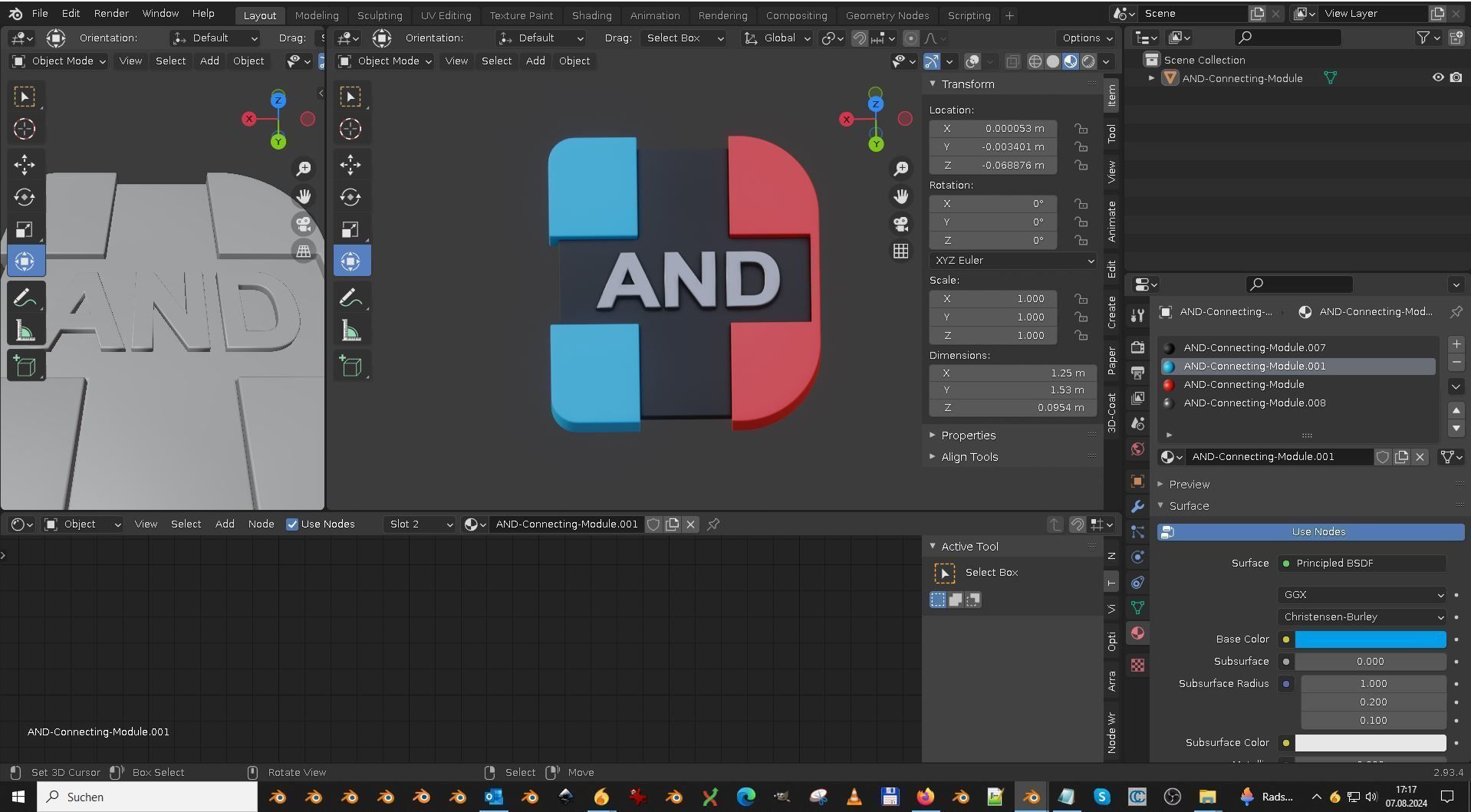 AND-Connecting-Module 3D model_5