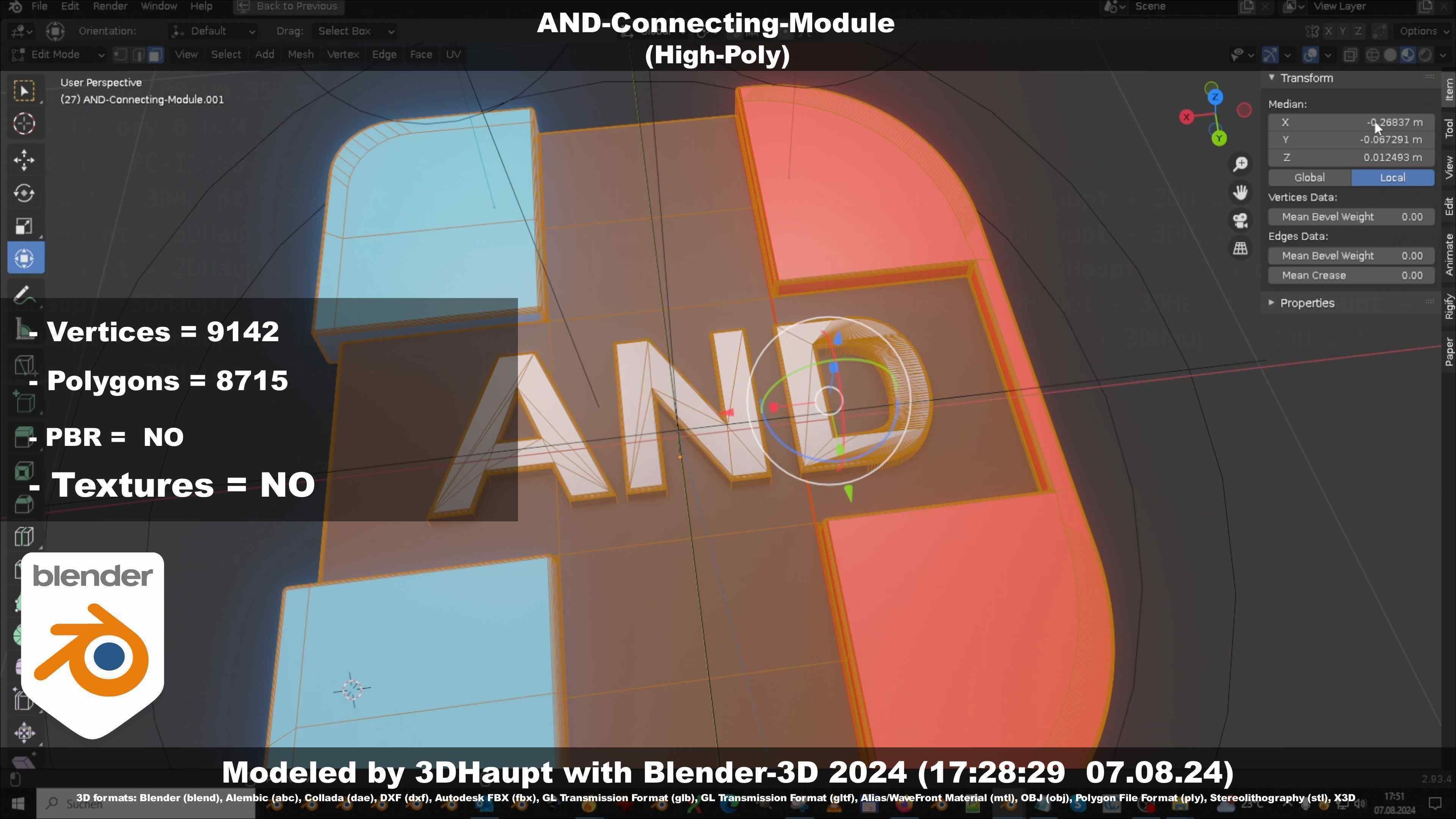 AND-Connecting-Module 3D model_103