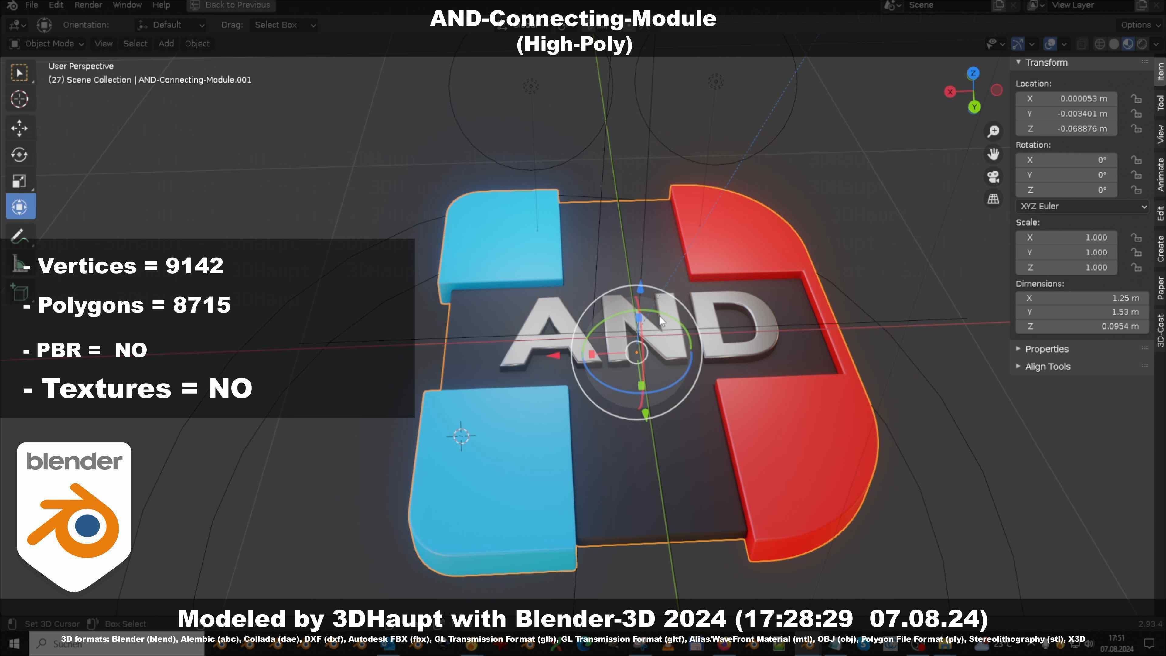 AND-Connecting-Module 3D model_104