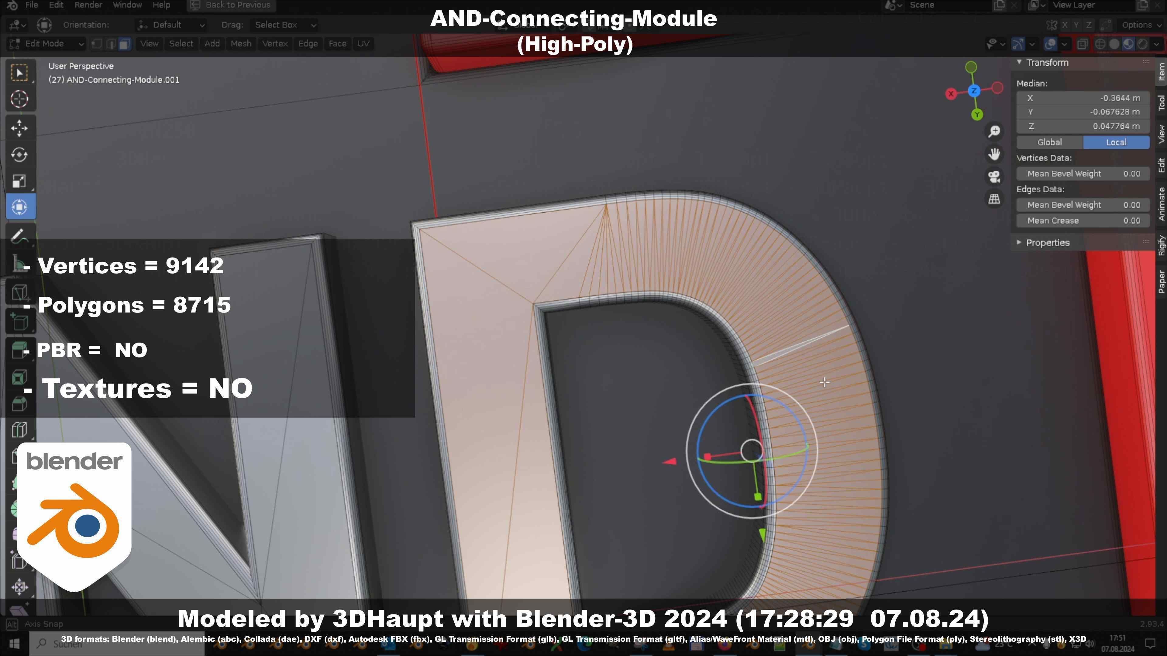 AND-Connecting-Module 3D model_130