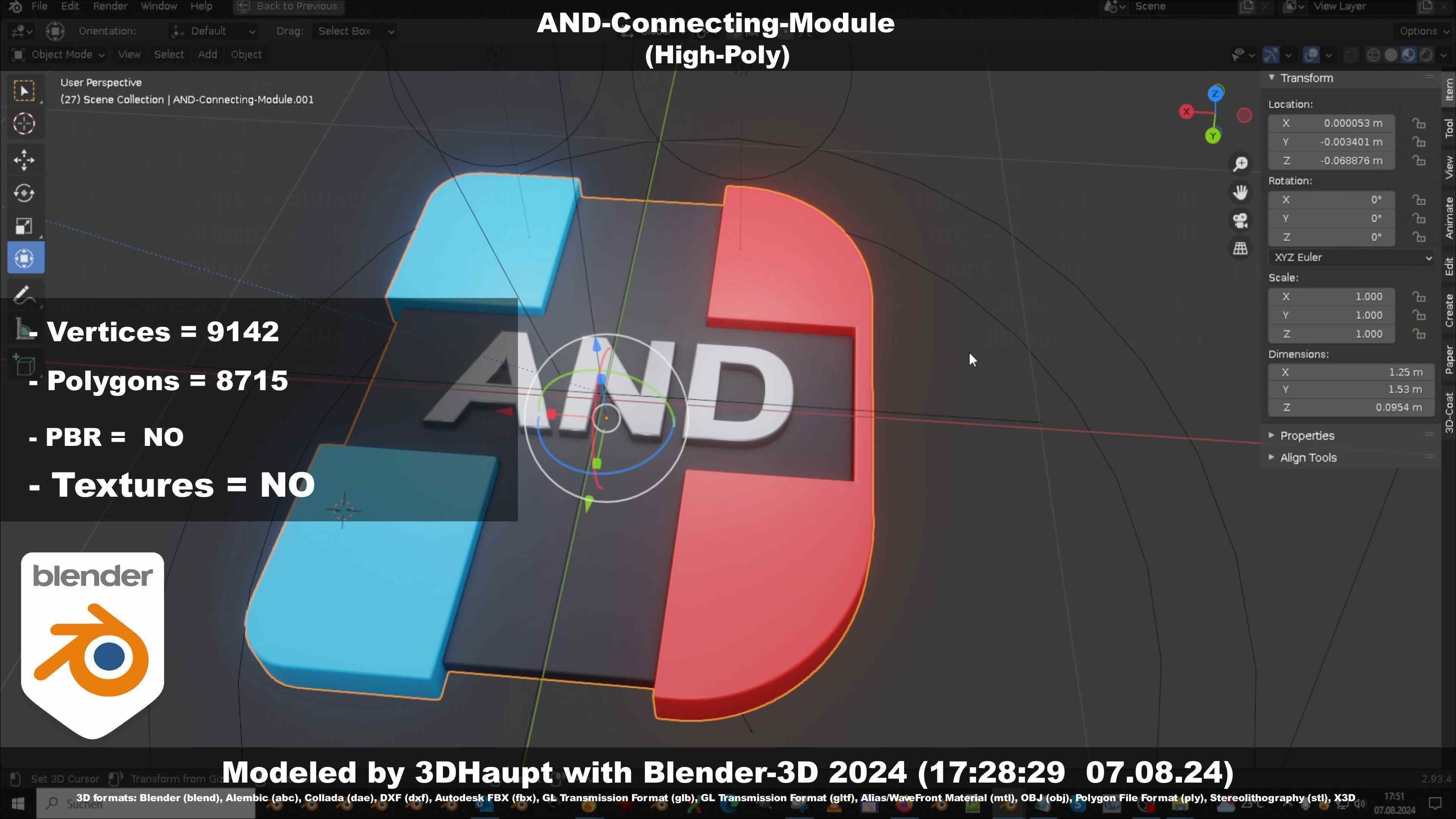 AND-Connecting-Module 3D model_8