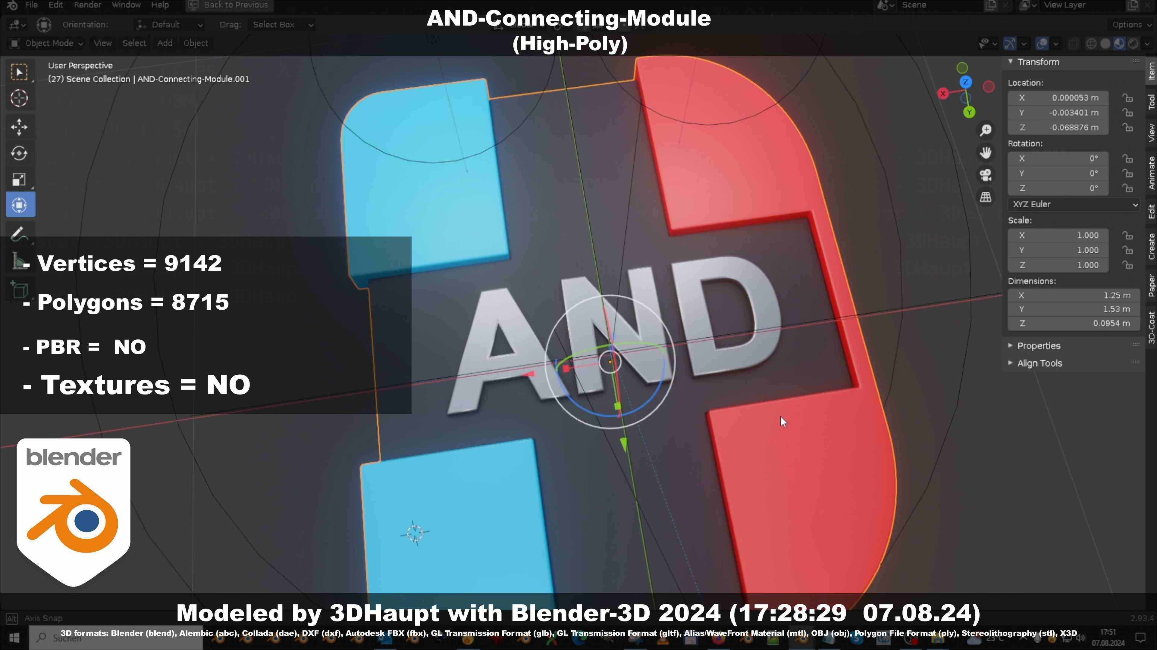 AND-Connecting-Module 3D model_17