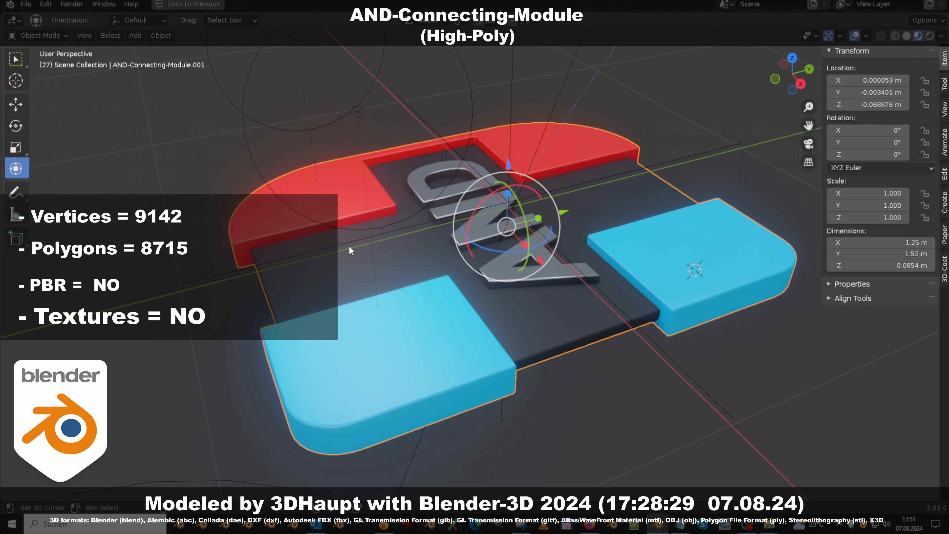 AND-Connecting-Module 3D model_122