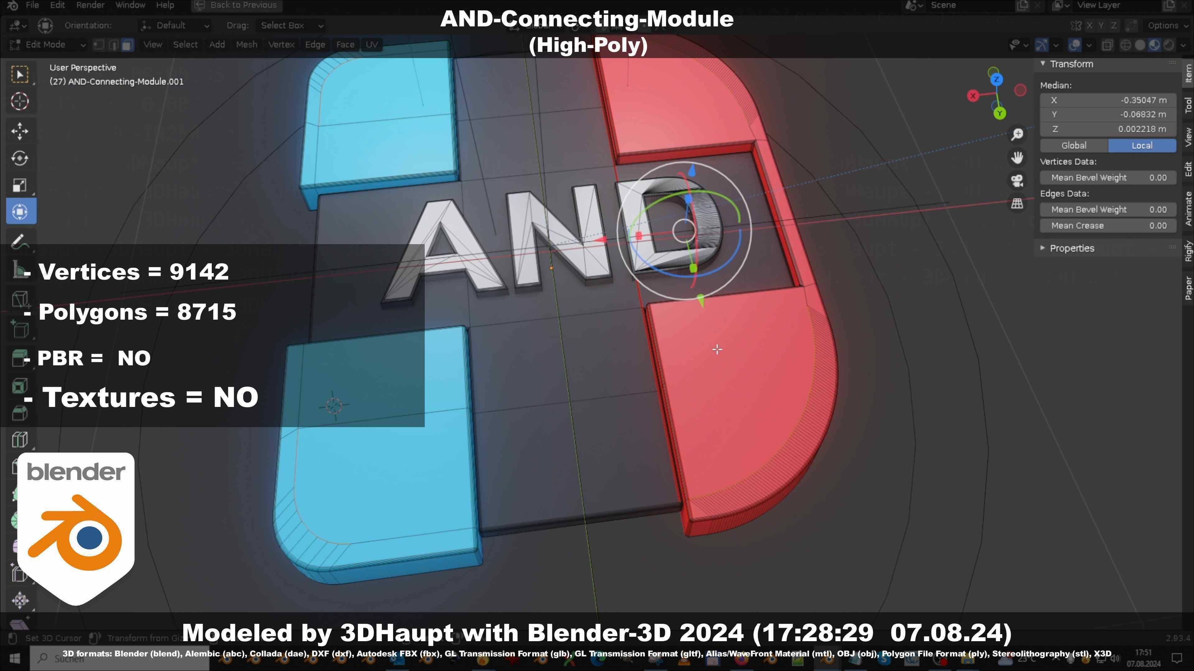 AND-Connecting-Module 3D model_85
