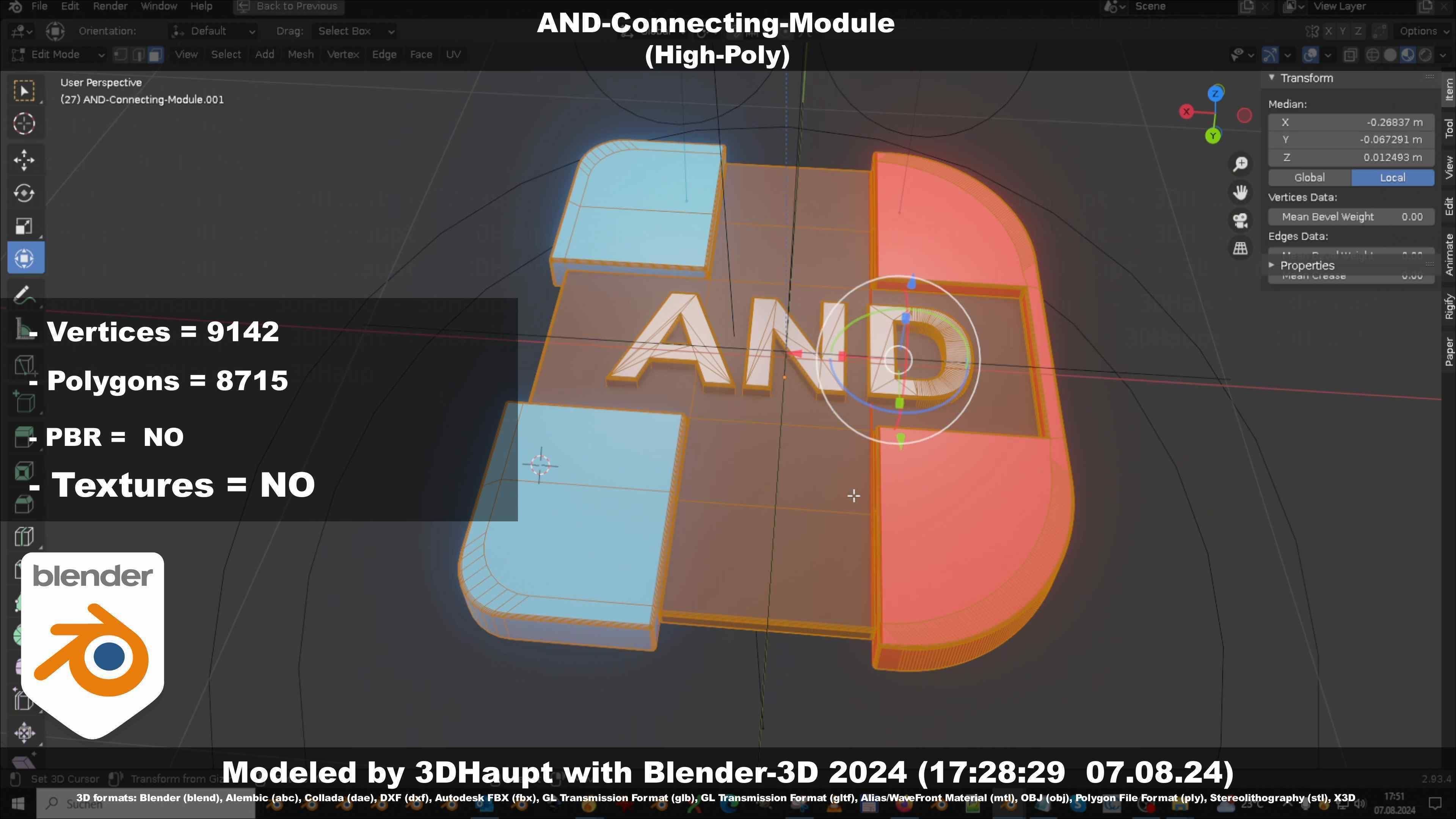 AND-Connecting-Module 3D model_9