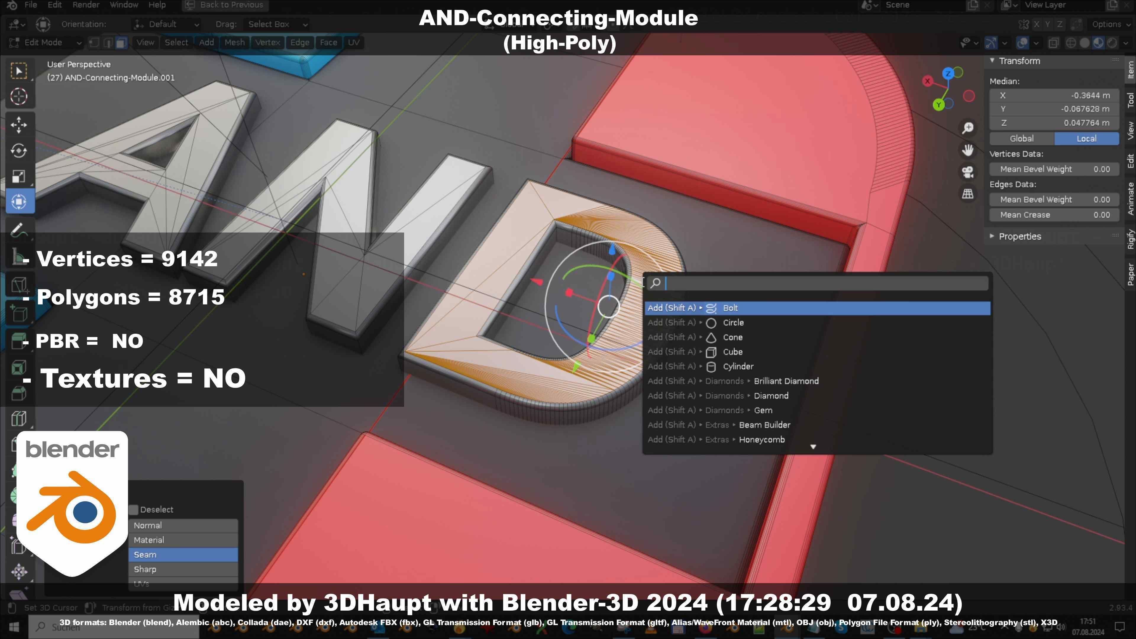AND-Connecting-Module 3D model_87