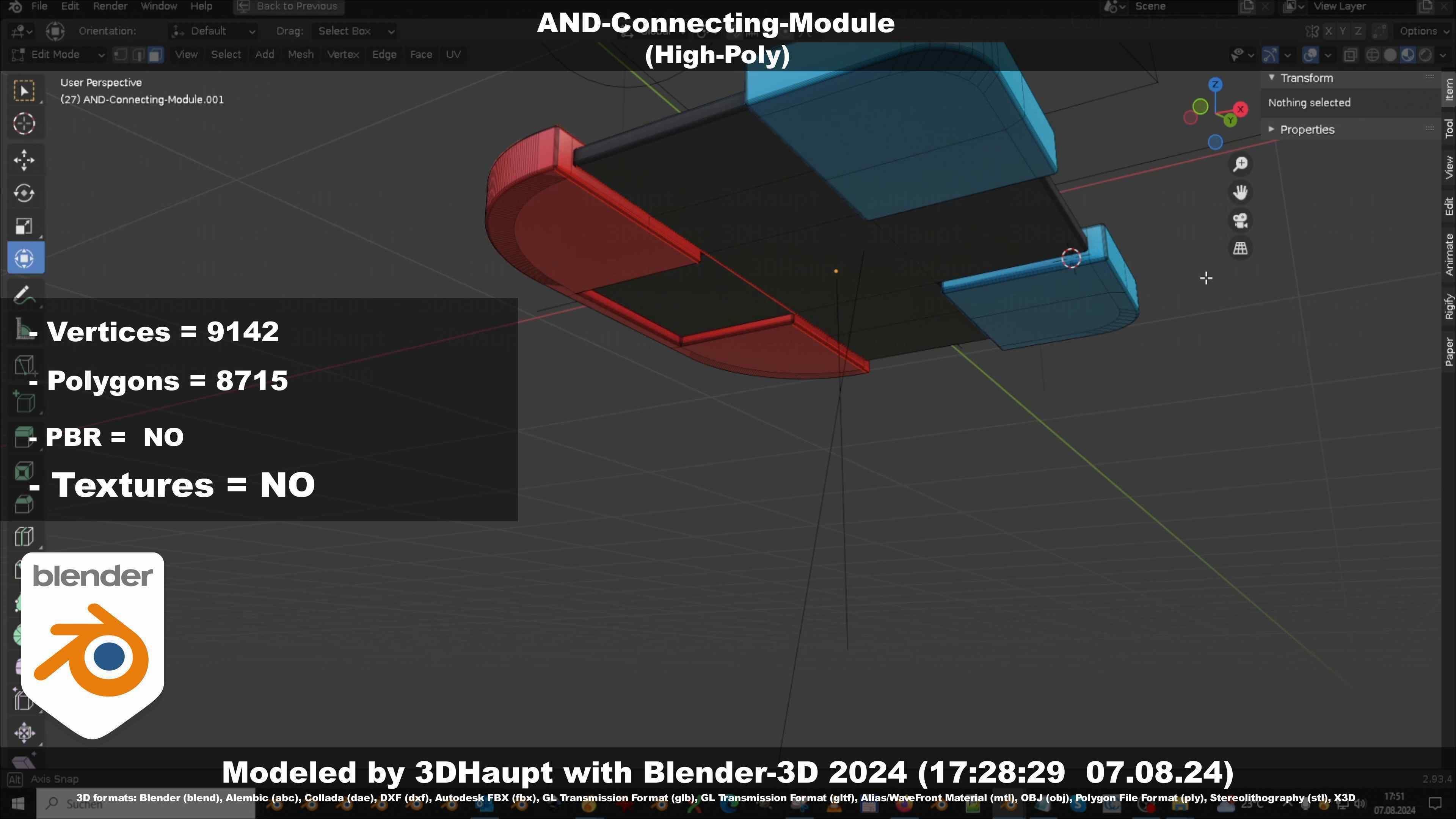 AND-Connecting-Module 3D model_12