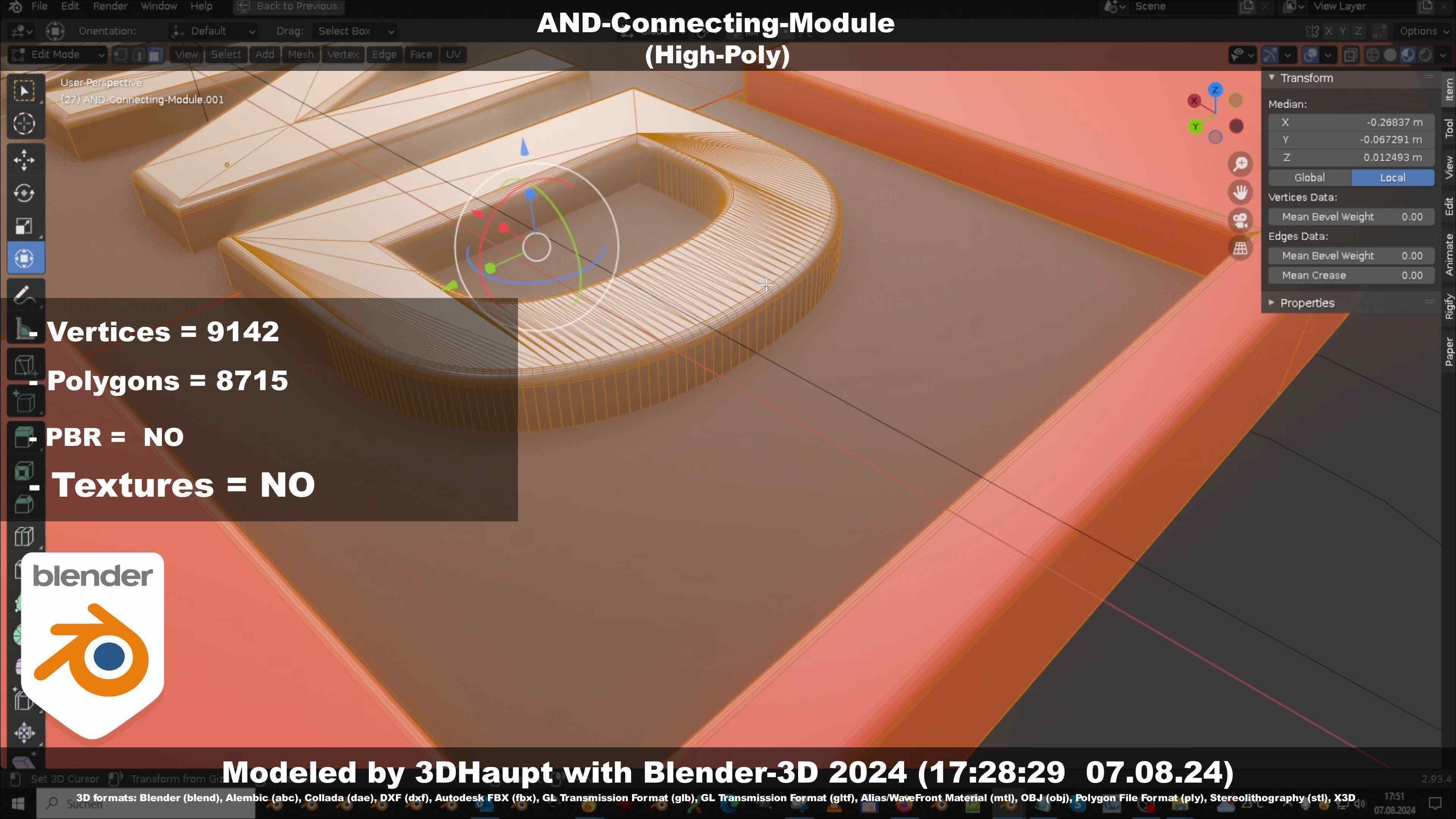 AND-Connecting-Module 3D model_45