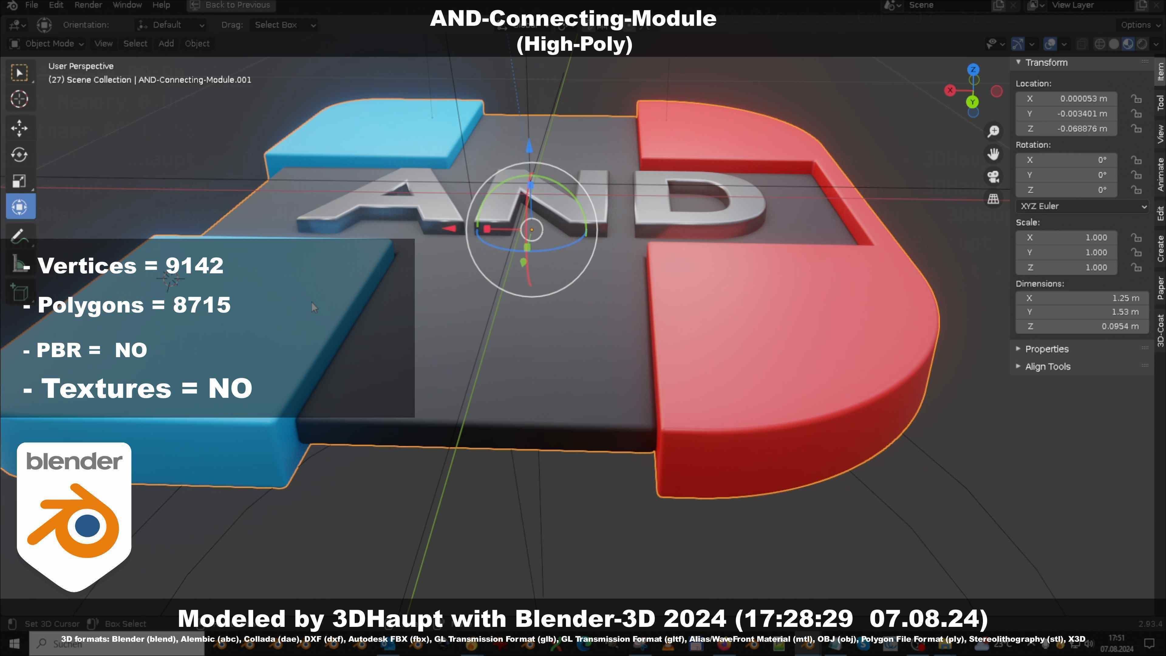 AND-Connecting-Module 3D model_124