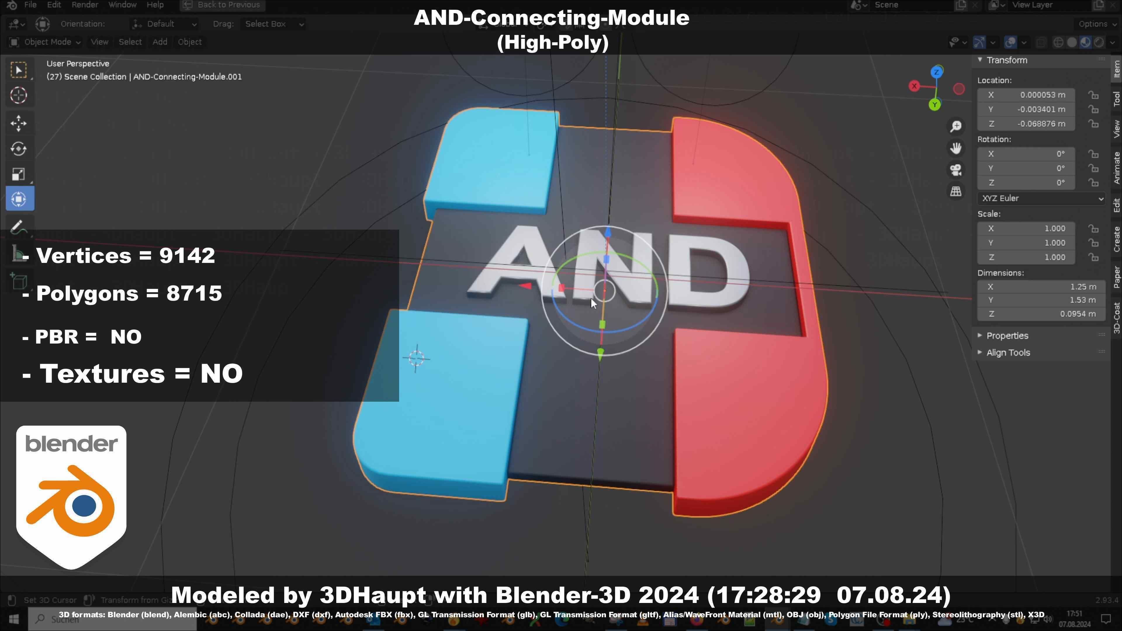 AND-Connecting-Module 3D model_98