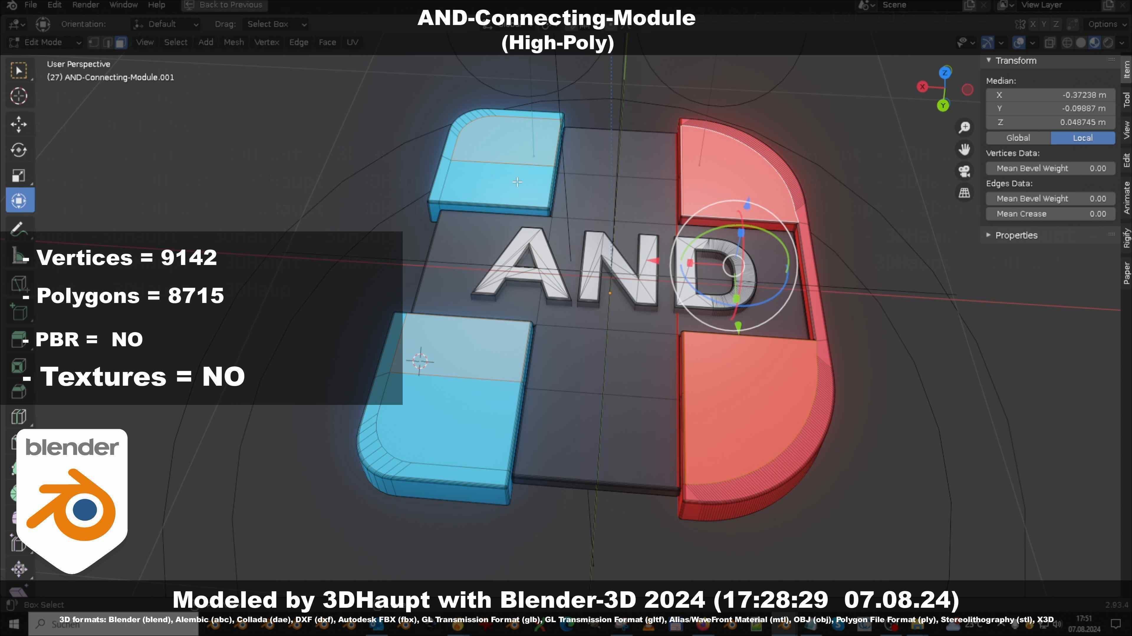 AND-Connecting-Module 3D model_96