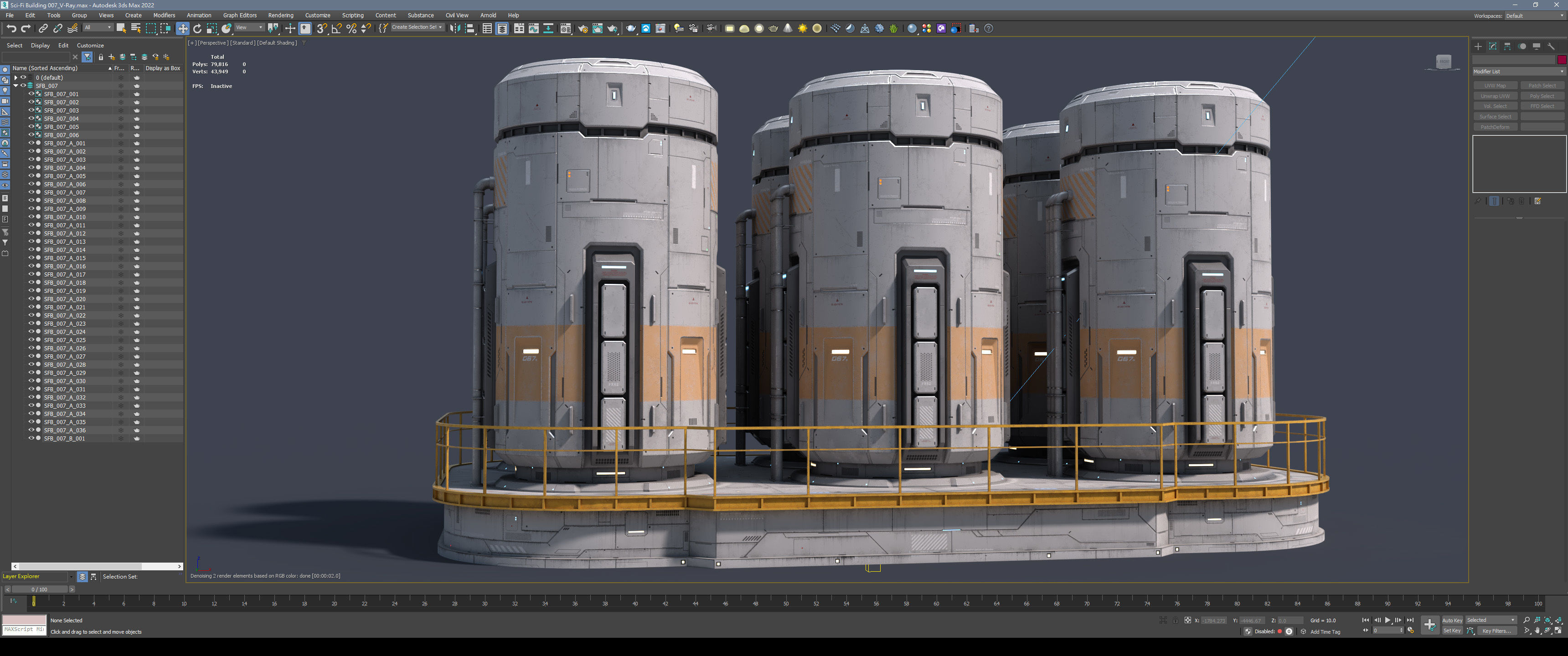 Sci-Fi Building 007 Industry-PBR Low-poly 3D model_15