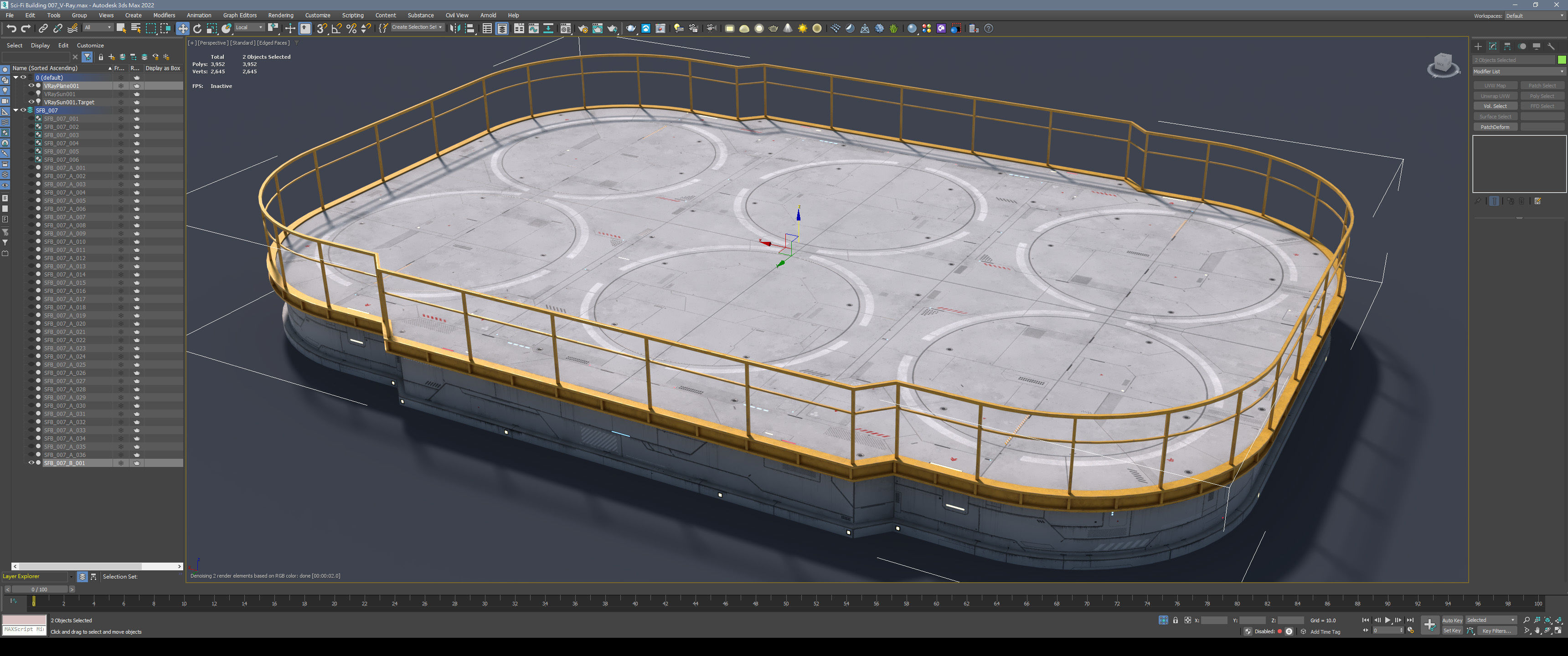 Sci-Fi Building 007 Industry-PBR Low-poly 3D model_20