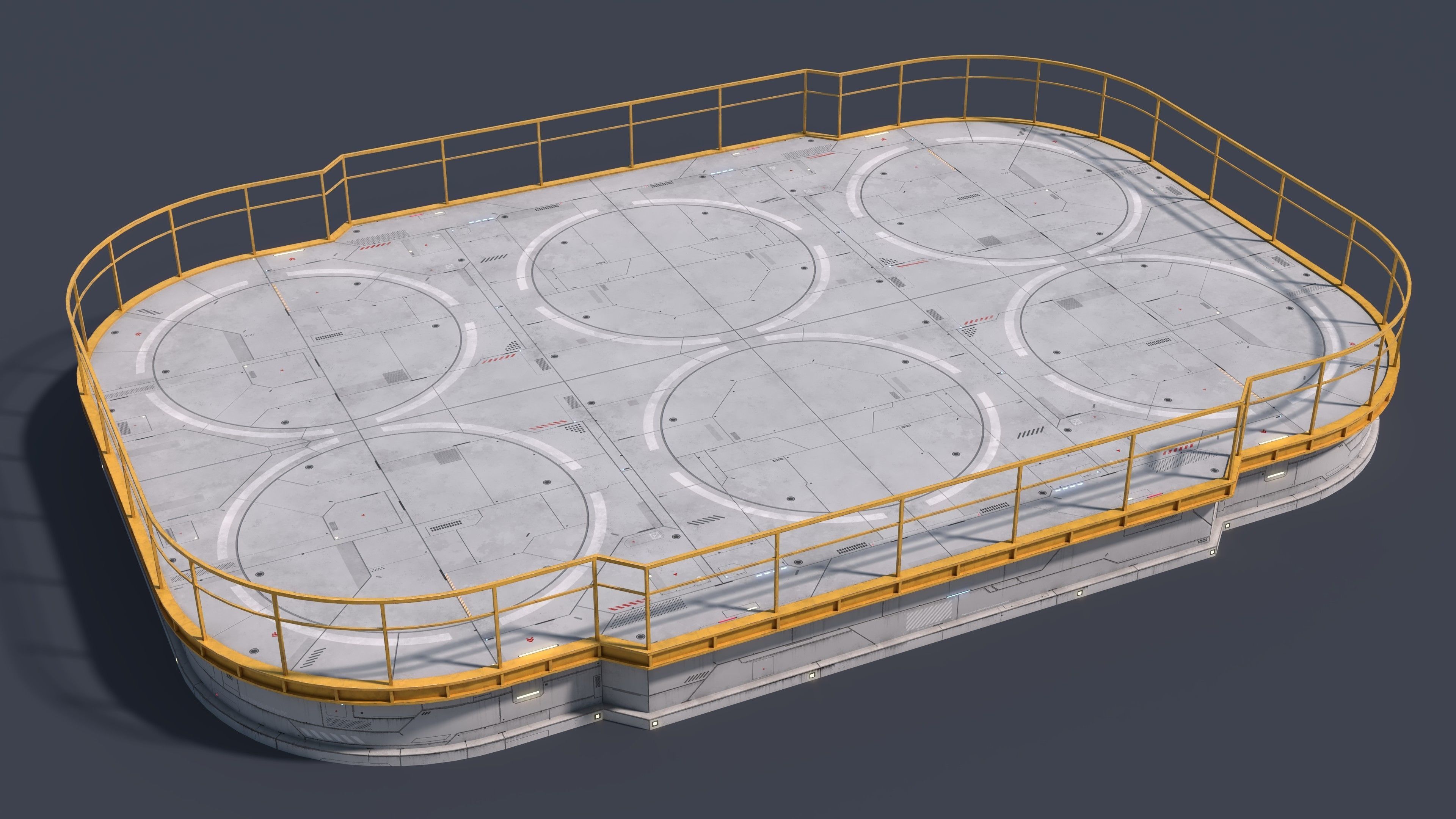 Sci-Fi Building 007 Industry-PBR Low-poly 3D model_10