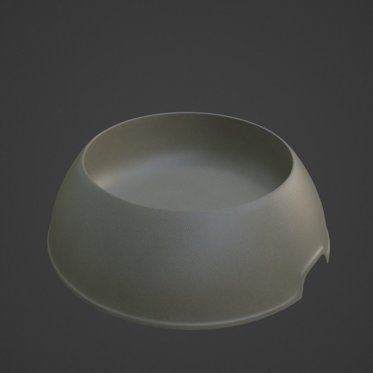 Plastic Dog Bowl A 06 Low-poly 3D model_6
