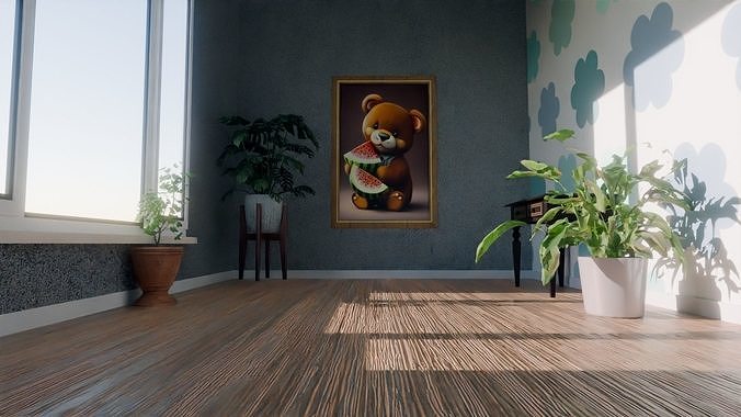 3D Wallart Mockup Free 3D model