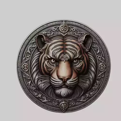 Tiger Animal Tiger Animal Medallion 