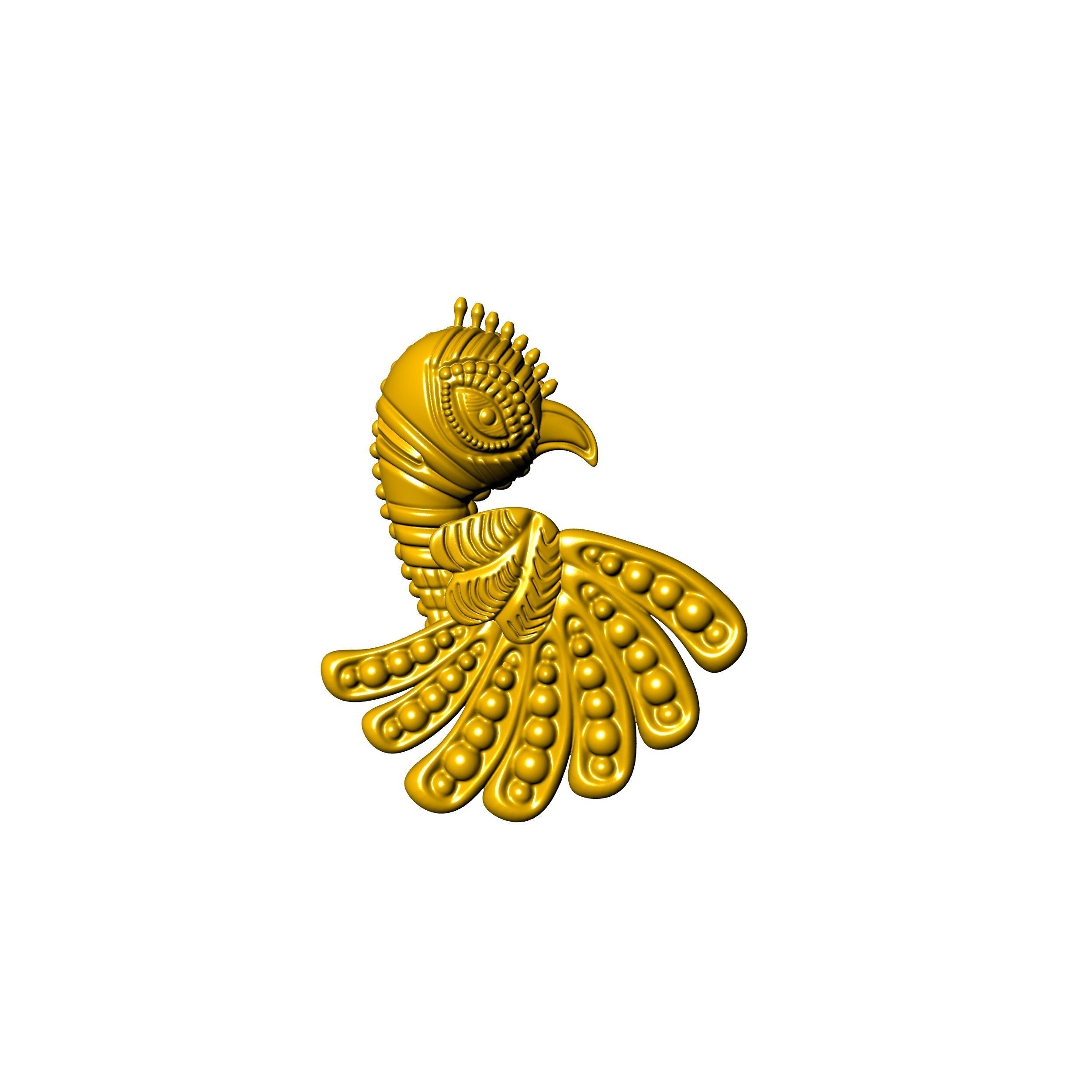 Parrot Pendant Design 3D print model_7