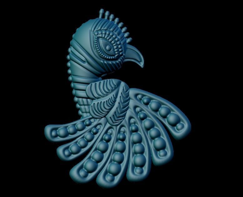 Parrot Pendant Design 3D print model_11