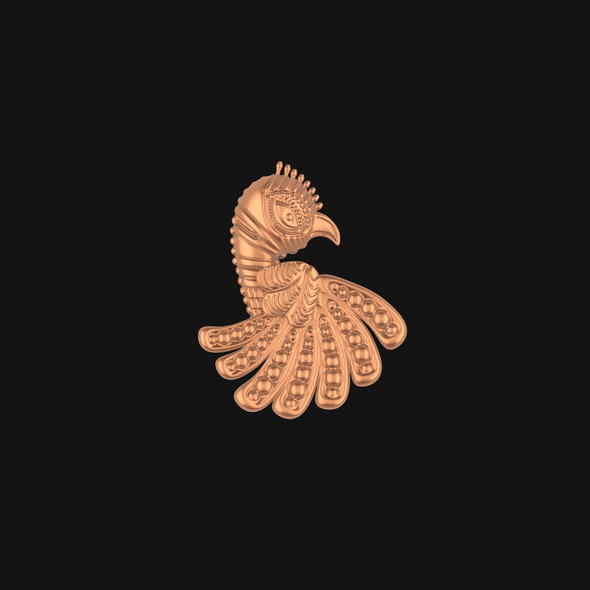 Parrot Pendant Design 3D print model_9
