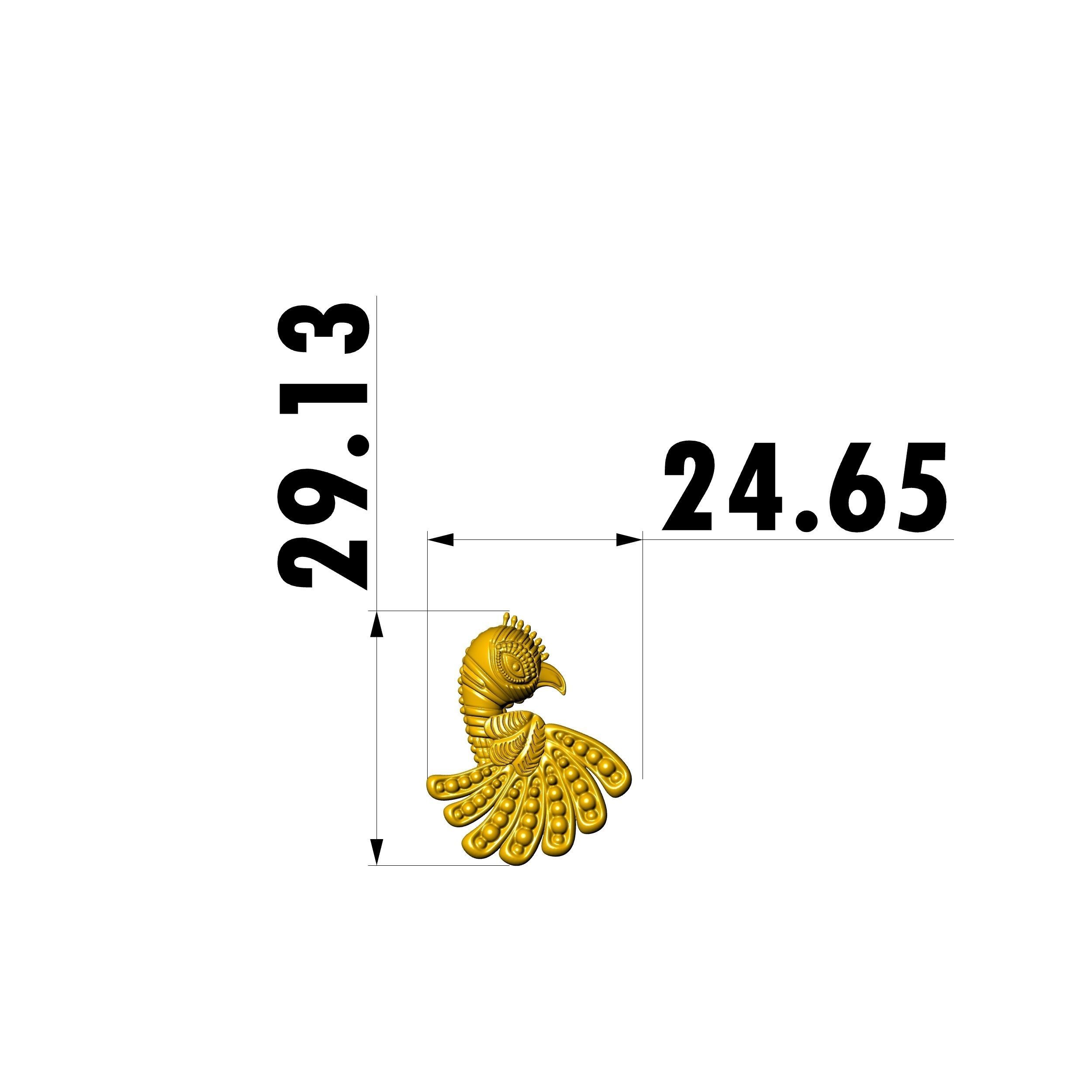 Parrot Pendant Design 3D print model_5