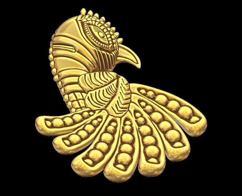 Parrot Pendant Design 3D print model_2