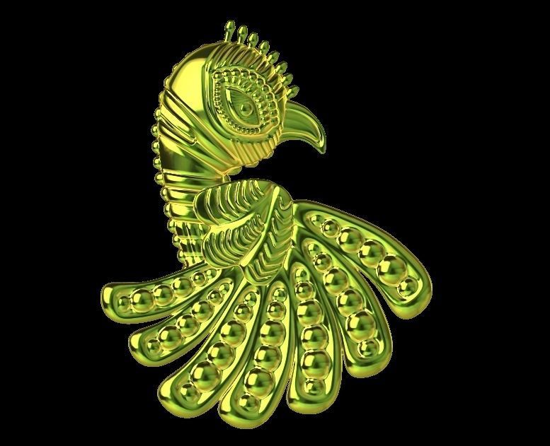 Parrot Pendant Design 3D print model_19