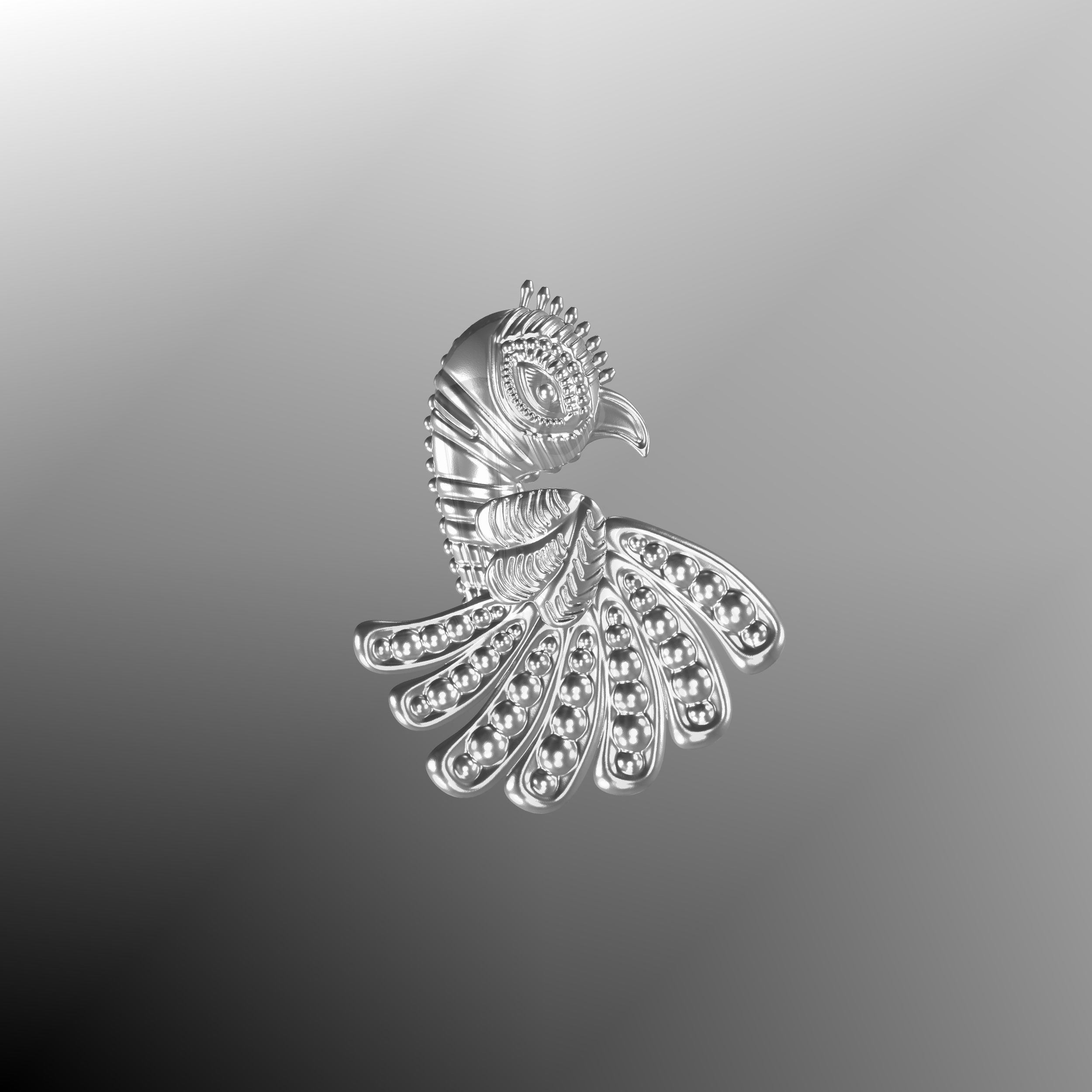 Parrot Pendant Design 3D print model_10
