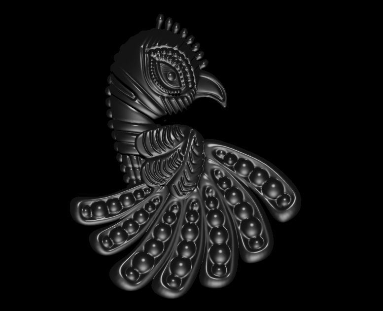 Parrot Pendant Design 3D print model_15