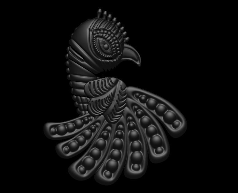 Parrot Pendant Design 3D print model_26