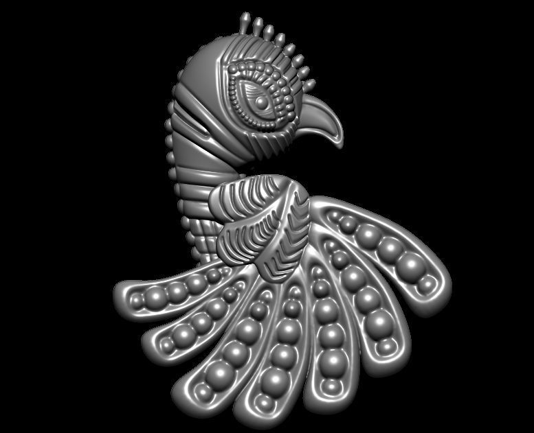 Parrot Pendant Design 3D print model_13