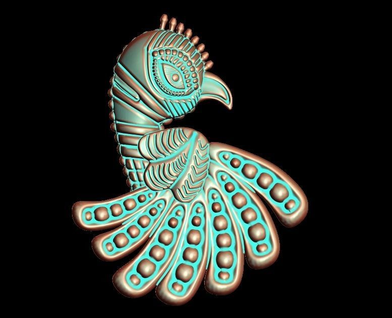 Parrot Pendant Design 3D print model_16
