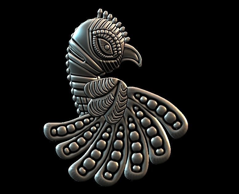 Parrot Pendant Design 3D print model_14