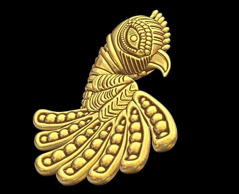 Parrot Pendant Design 3D print model_1