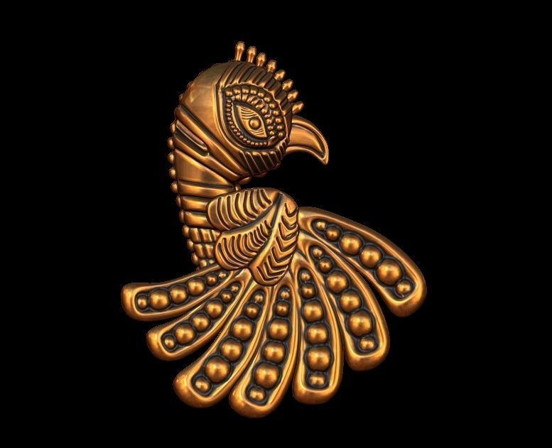 Parrot Pendant Design 3D print model_17
