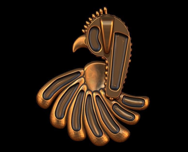 Parrot Pendant Design 3D print model_4