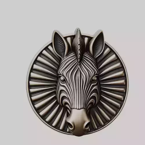 Zebra Animal Zebra Animal Medallion 