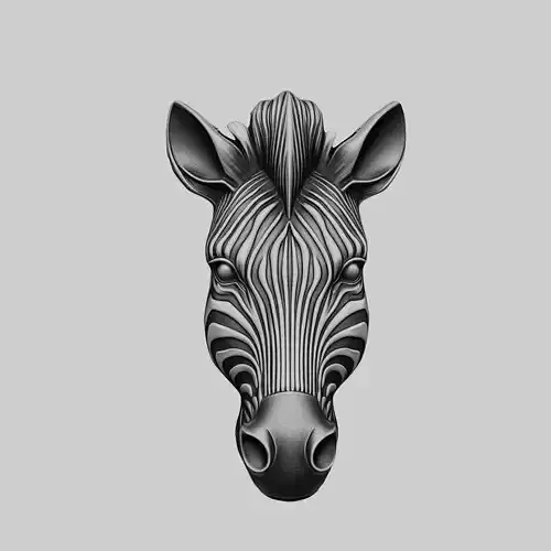 Zebra Animal Zebra Animal Medallion 