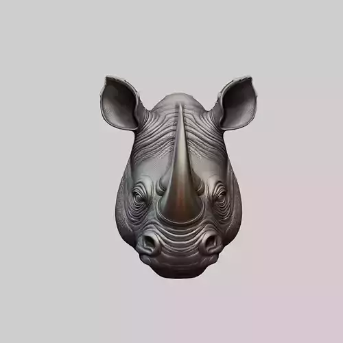 Rhino Animal Rhino Animal Medallion 