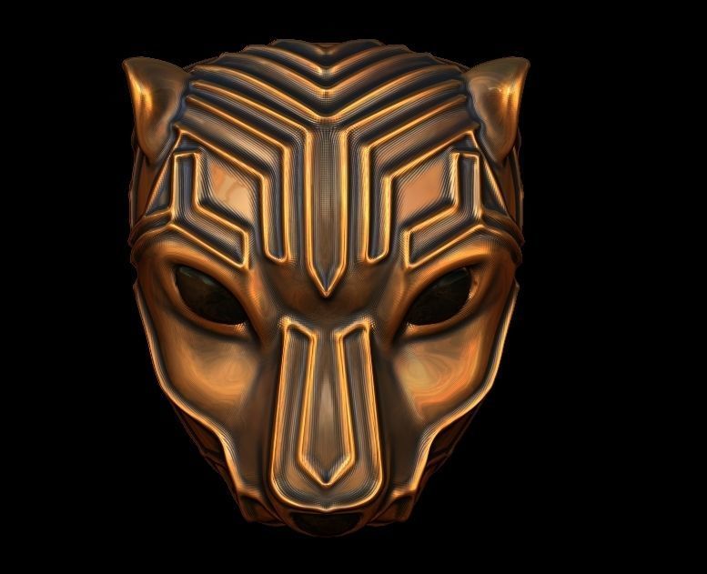 Panther Pendant Design 3D print model_3