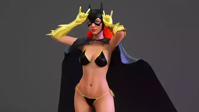 Batgirl In A Bikini 3D model
